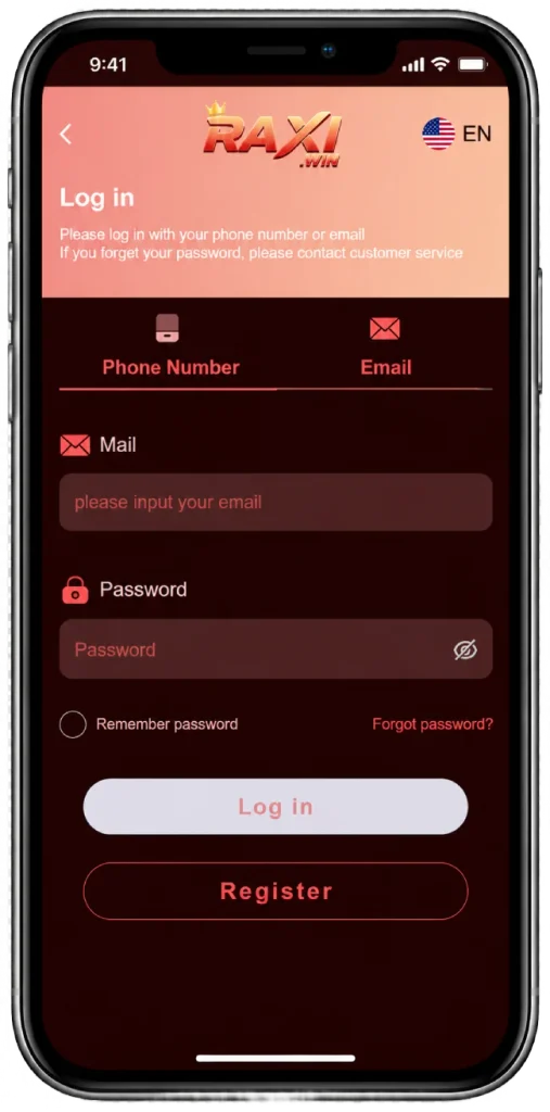 Email Login Of Raxi Win